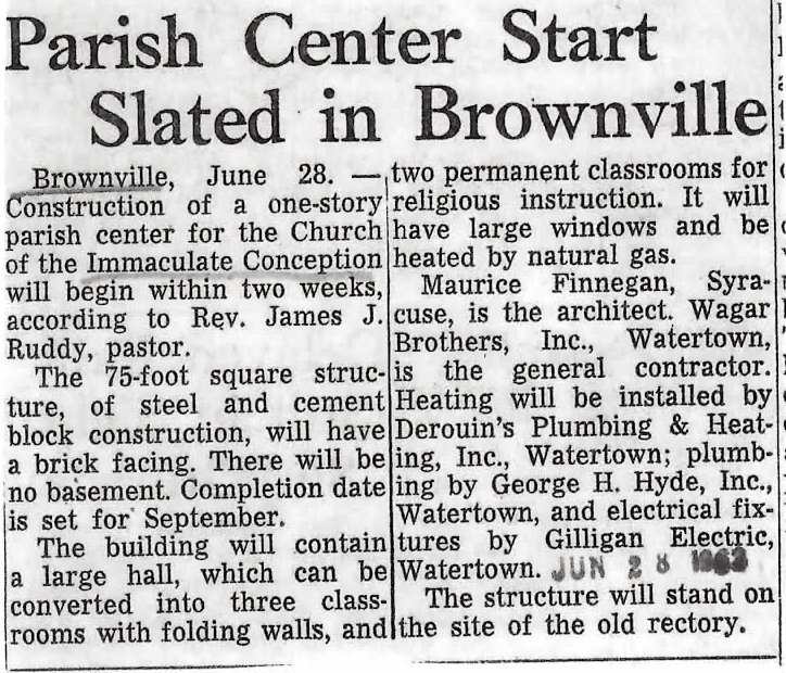 Parish Center Started